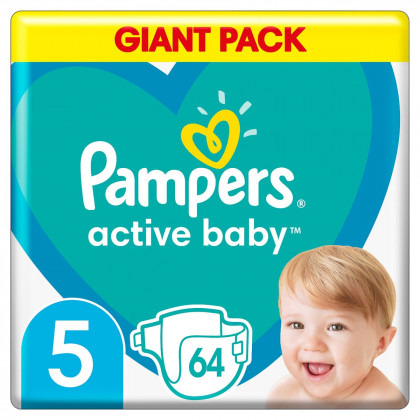 Підгузки Pampers Active Baby 5 Junior (11-16 кг) 64 шт